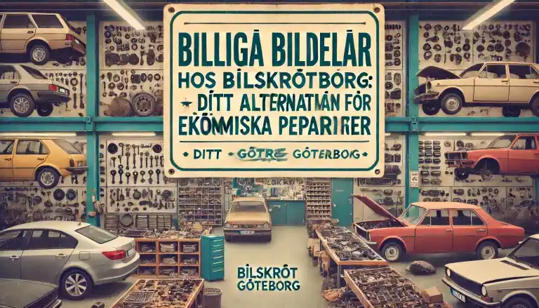 Billiga bildelar hos bilskrot Göteborg: Ditt alternativ för ekonomiska reparationer