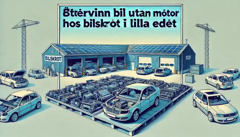 Återvinn bil utan motor hos bilskrot i Lilla Edet