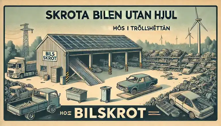 Skrota bilen utan hjul hos bilskrot i Trollhättan